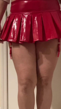 Ass Shake in My New shiny Look Microskirt