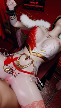 3D gros seins, la reine du cosplay sexy se fait baiser par une grosse bite