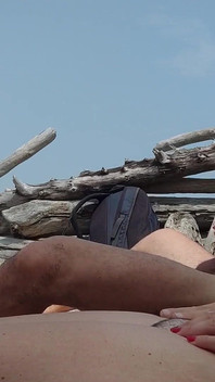 Dick Flash - I Pull Out My Cock in Front of a Teen Girl in the Outdoor Sauna and She Helps Me Cum - Risk of Getting Caught