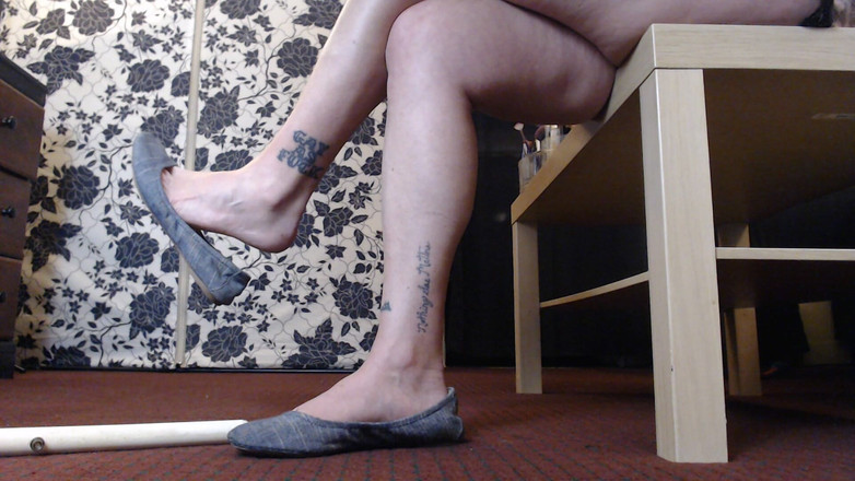 Abby Anna: Grå balett lägenheter shoeplay