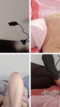 Amateur Fingers Pussy Orgasm with Moans. Brunette Hairy Pussy, Big Tits, Big Ass.
