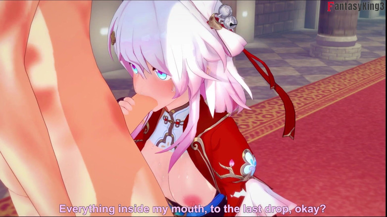 Fantasy king: March 7th Hot Blowjob - Honkai Star Rail