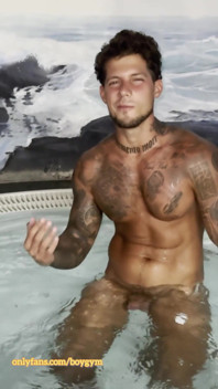 Surprise Cumshot in the Jacuzzi