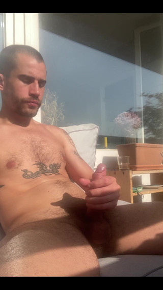 Deepandrough: Jerking off in the Balcony. Morning Routine