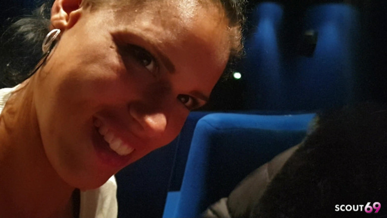 Scout69: Two German Best Friend Teens Give Risky Blowjob at Cinema...