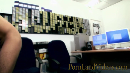 Pornland videos: Blonde and brunette get their tight pussies demolished