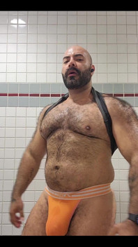 Man in Bathroom