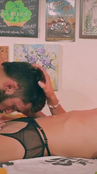 Grande polla bareback anal creampie Camilo Brown follando hermoso Dave Lion
