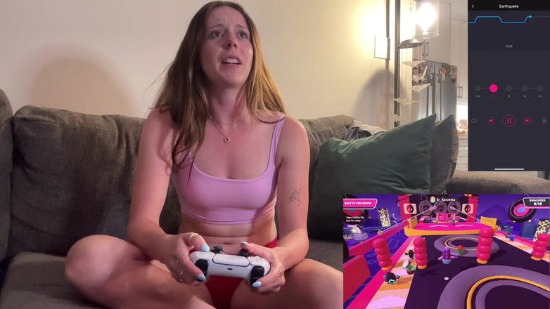 Nadia Foxx: Ich spiele fall guys mit meiner üppigen und versuche, nicht zu...