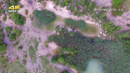 Peaches and Bananas: Outdoor fuck shooted by drone