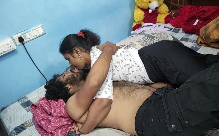 Vaishnavysharunraj: Long Lip Lock with Step Sister in Bedroom