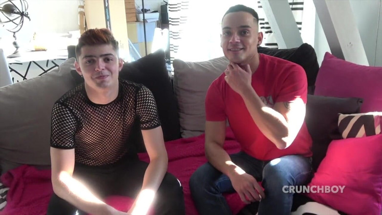 Bareback fun party Paris: Sexy Latino twink fucked by Caue twink 18 years old