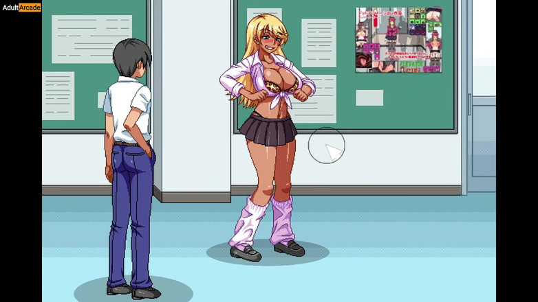 LewdArcade: 大学の生徒におっぱいを見せつける先生 - やりたい杏子先生