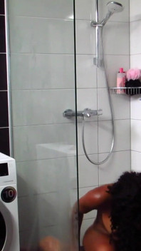 fuck Me Hard and Fill Me up Intense Interracial Shower Sex with Big Butt Ebony - Kiki Minaj