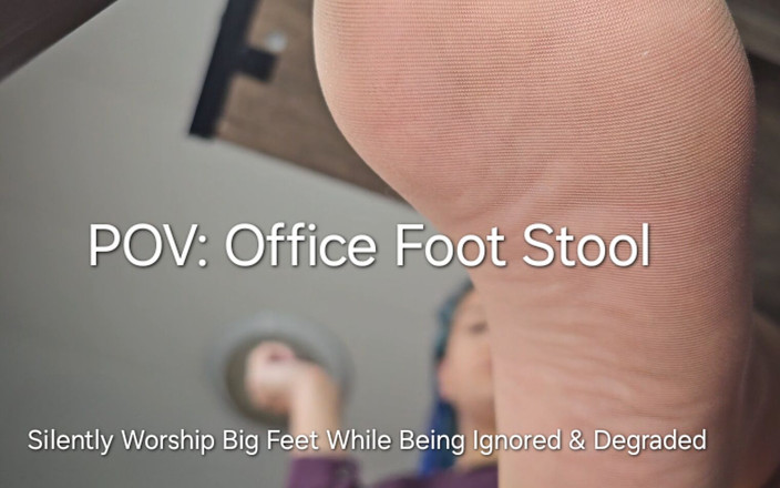 Freya Reign: Foot stool kantoran: diam-diam muasin kaki jenjang sambil diabaikan dan...