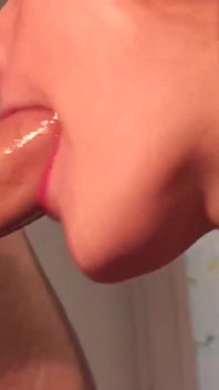 Young Girl Takes a Huge Cock Down Her Throat and a Stream of Sperm