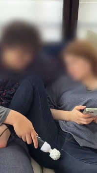 Married Woman Tormented with a Vibrator on the Sofa
