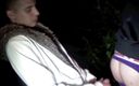 Gaybareback: Gej używany przez prosty arab na zewnątrz w nocy