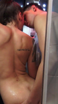 Romantic Sex Shower - and He Has to Watch, Jerk off in the Dog Bowl, and Drink It!