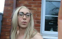 Skinny Trans with Very Hard Cock