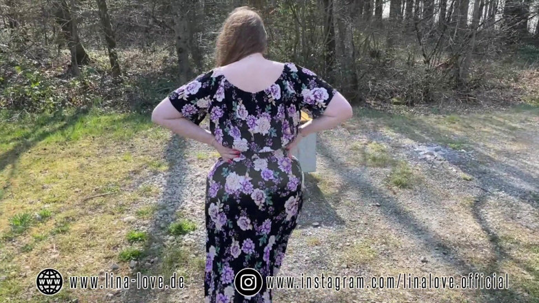 LinaLove_: 18yo German Teen Fucked First Time Outdoor