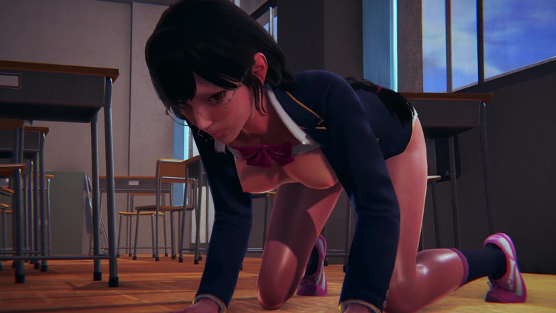 Waifu club 3D: Студентку трахают в задницу после уроков