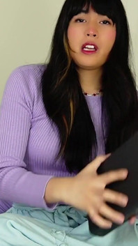 Nerdy classmate makes you serve her cock