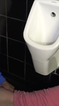 Slut Fucked Raw in Public Toiles by Arab