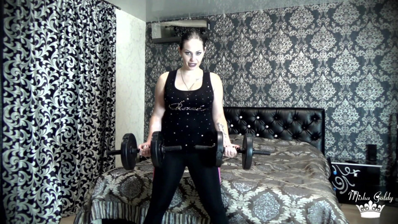 Goddess Misha Goldy: Beating my last weight lifting challenge! More than 50 times per...