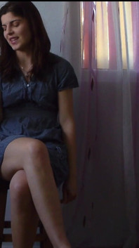 Kinky Teen Pee in a Glass and Thinks About Swallowing It