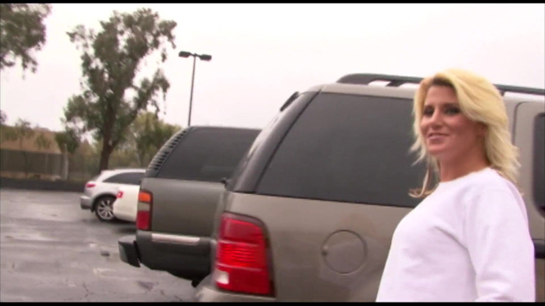 Big Black Pickup: Cute blonde gets trained well by a big black cocked...