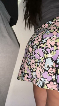 Big-assed Woman Touches a Stranger's Erect Penis. Flash Dick!!