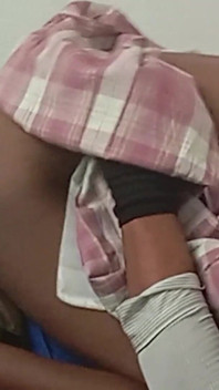 Skinny Ebony Teen Takes off Uniform to Fuck Better