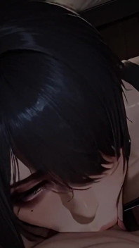 Gothic Femboy in Fishnets Gets Fucked Hard