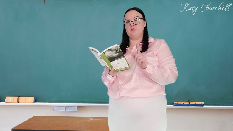 Katy Churchill: Teacher Teases Your Little Dick After Class