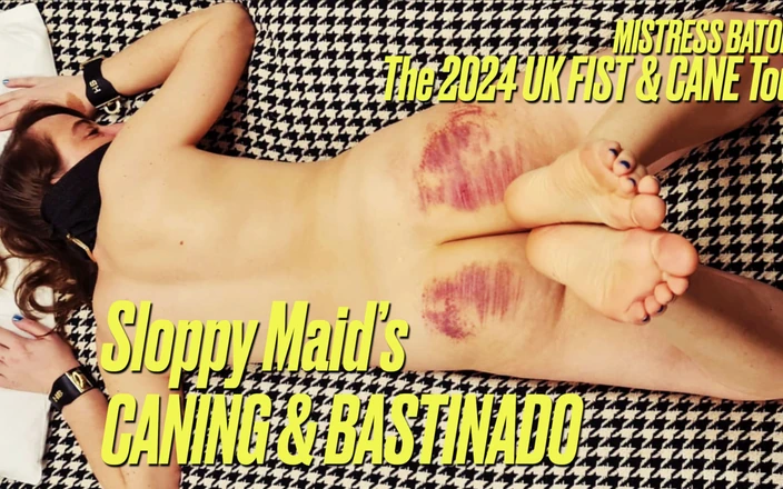 MistressBaton: Sloppy Maid's Caning and Bastinado