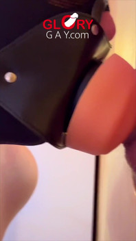 Straight Guy Pounds His Girl at the Gloryhole - but Who's Really Moaning Behind It?!