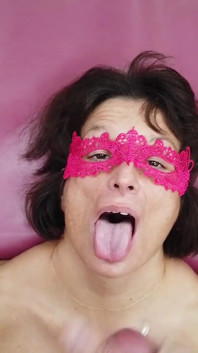 Masked Emanuelle Wild Threesome with Two Big Cocks