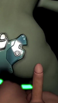 POV robotmeisje striptease