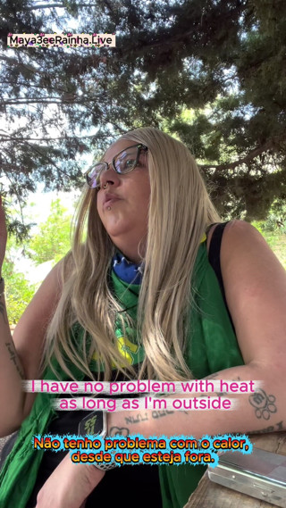 Goddess Maya3ee Rainha: Dea miLF brasiliana bbw il rituale del fumo in natura
