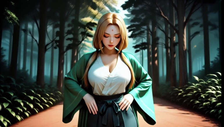 Sdanimacionescol: Tsunade Jiraiya wilder sex im wald und Onsen blowjob tiefe...