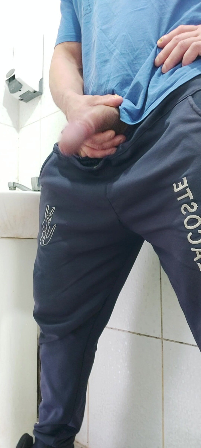 Carlos Simoes: A Well-endowed Brazilian Man Urinating and Showing His Thick Penis...