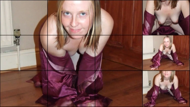 Littlevixen: Purple Silk Night Dress