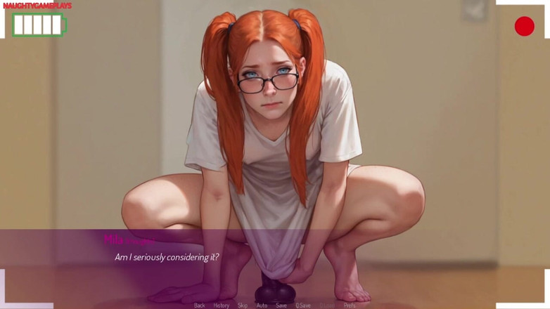 Naughty gameplays: Mila Ai by Addont - このふしだらな妻のための巨大な BBC ディルド、巨大な黒いディルドで自分自身を犯す妻