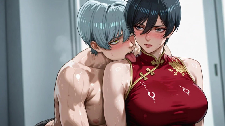 Prznai: Amai Mask (opm) X Mikasa (aot)
