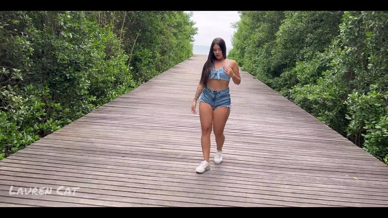 Lauren Cat: Cowok ini mengajakku jalan-jalan dan aku ngentot pantatku habis-habisan di...