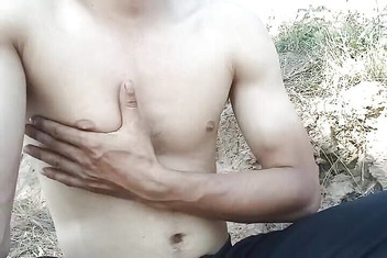 Gangbang straight: Amatör indisk utomhus kropp show