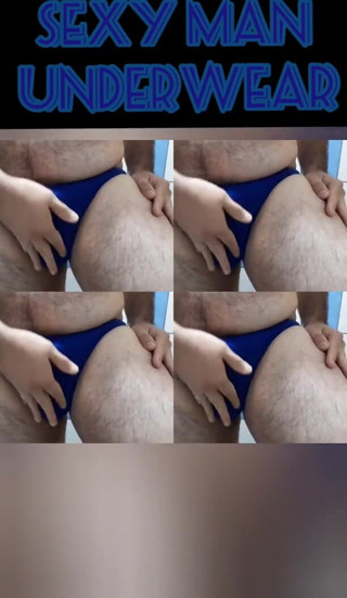 Davidandrexxx: Seksowne niebieskie stringi