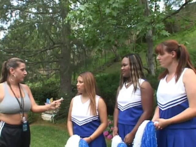 I want your Big Big Boobs: Guy plows fat cheerleader coach wearing whistle