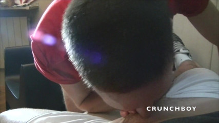 French Twinks Amator videos: Slut twink creampied by 2 big cocks with sneakers domination